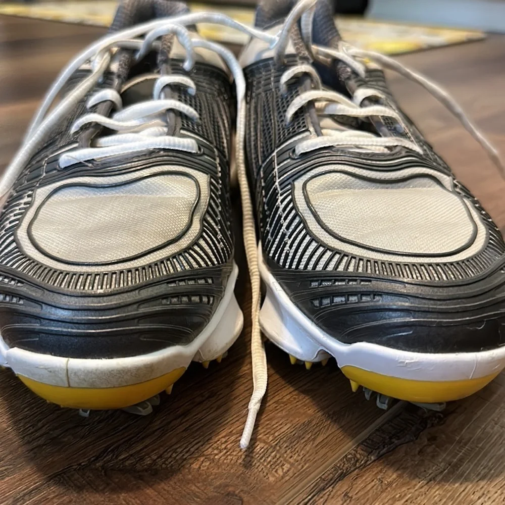 Footjoy Hyperflex 2.0Men's Golf Shoes Gray Yellow Soft Spikes 51036‎ Size 8.5 M